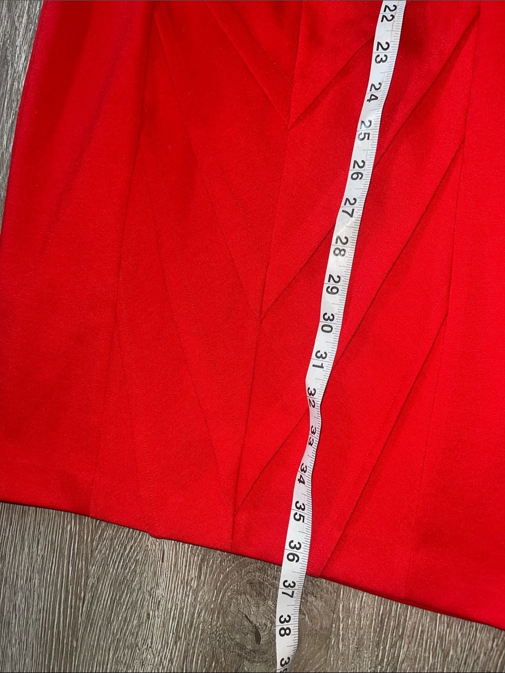 Calvin Klein Red Sleeveless Midi Sheath Dress tank minimalist business casual - Picture 4 of 6